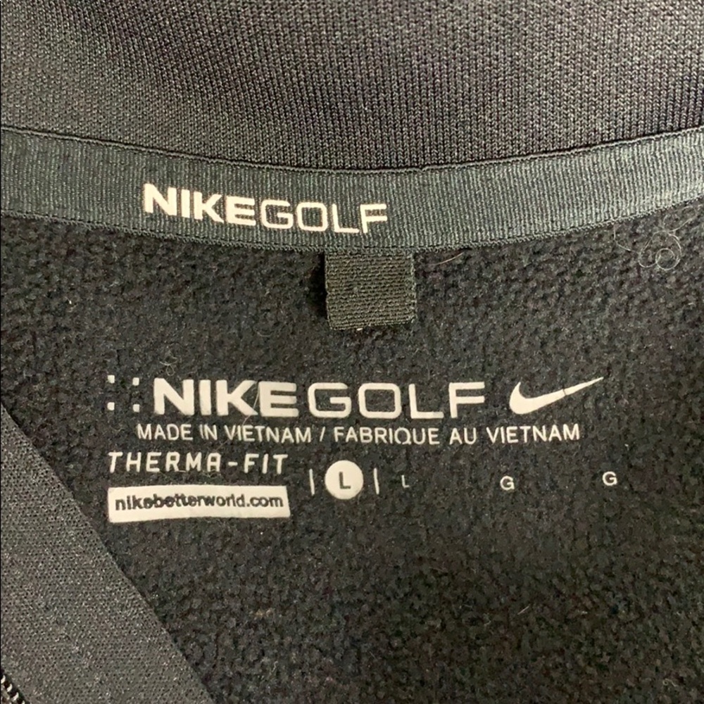Nike Golf Quarter-Zip Black Jacket Size Youth Lg - Picture 7 of 8